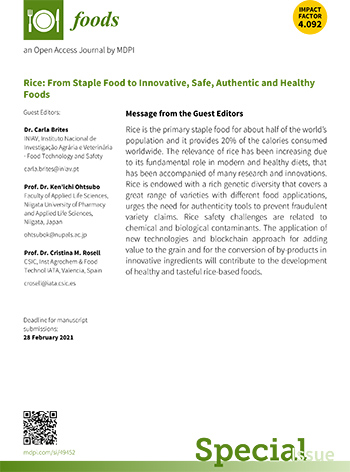 Flyer - Rice: From Staple Food to Innovative, Safe, Authentic and Healthy Foods