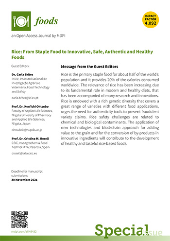 Flyer - Rice: From Staple Food to Innovative, Safe, Authentic and Healthy Foods